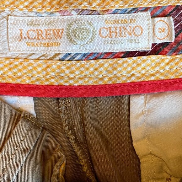 J.CREW Broken In Chino Classic Twill Shorts Sz 2 (32x7") Camel Tan 29X - Picture 5 of 7